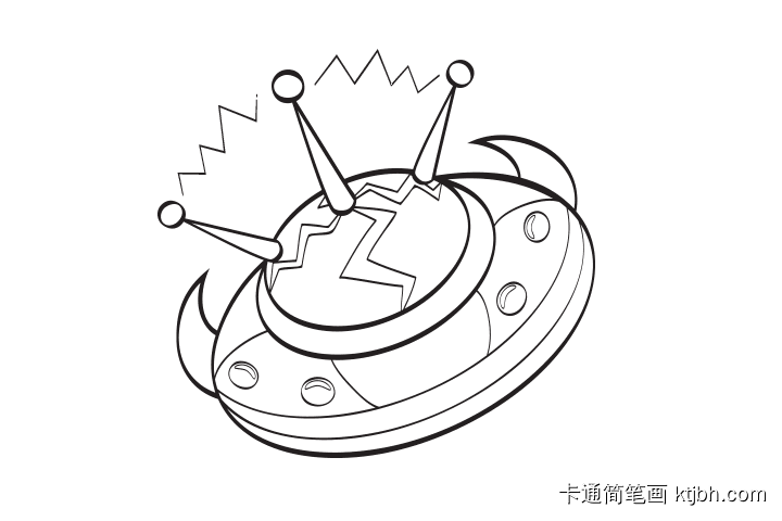 8张UFO-飞碟简笔画图片