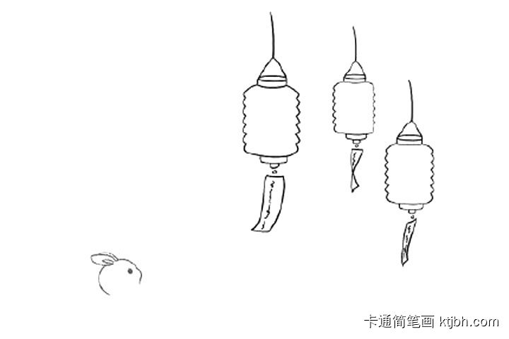 中秋猜灯谜简笔画-图4