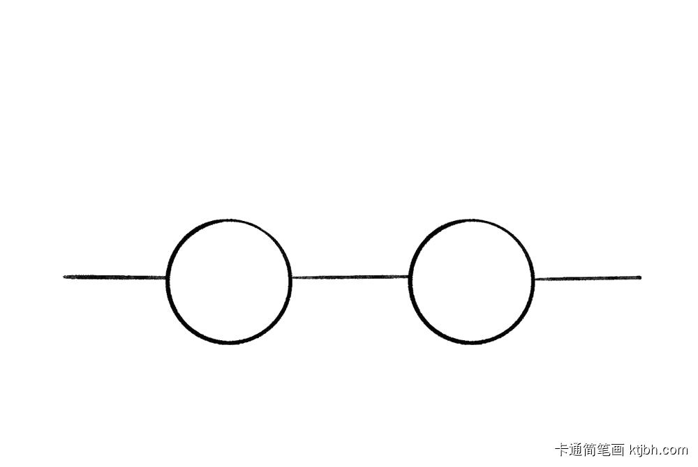 步骤2：接着画横线，将它们连起来。