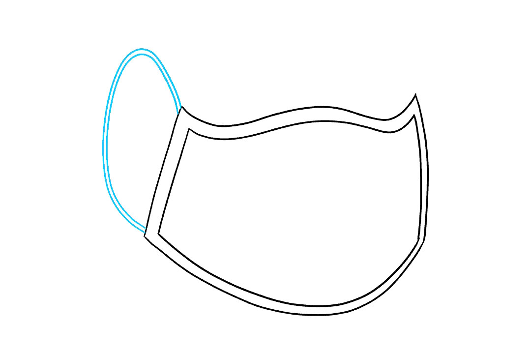 口罩的可爱画法简笔画图片