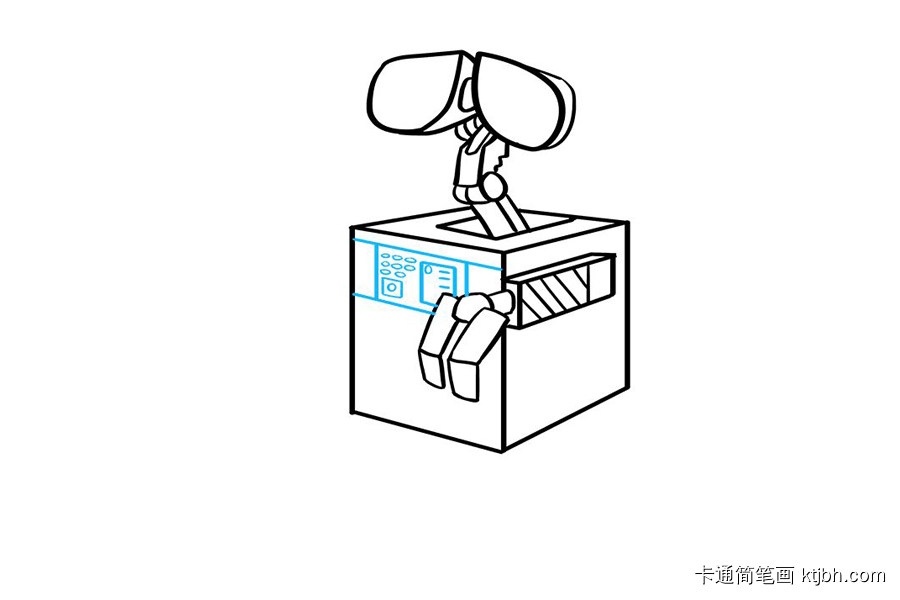 机器人总动员 机器人瓦力怎么画-图5