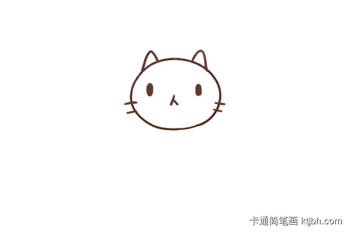 委屈巴巴的小猫简笔画-图4