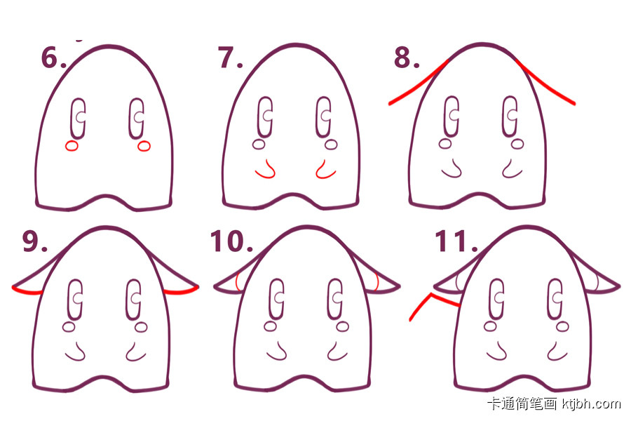 留着小胡子的超级可爱的皮卡丘简笔画-图2