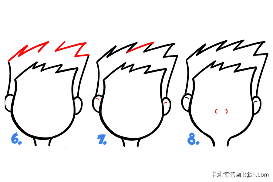 如何画卡通面部表情：昏昏欲睡、疲倦-图2