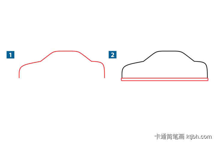 超简单小汽车简笔画-图1